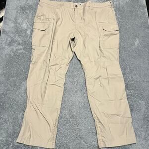 First Tactical Pants Mens 52 (52x32.5) Tan Cargo Straight Fit Ripstop **